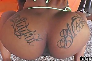 Luscious Stunner Flashes Big Booty And Gets Ass Hole Plowed